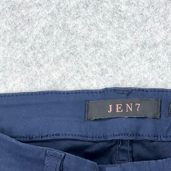 7 For All Mankind Jen7 Jeans Womens 2 Blue Slim Straight Leg Denim NWT - Picture 12 of 16